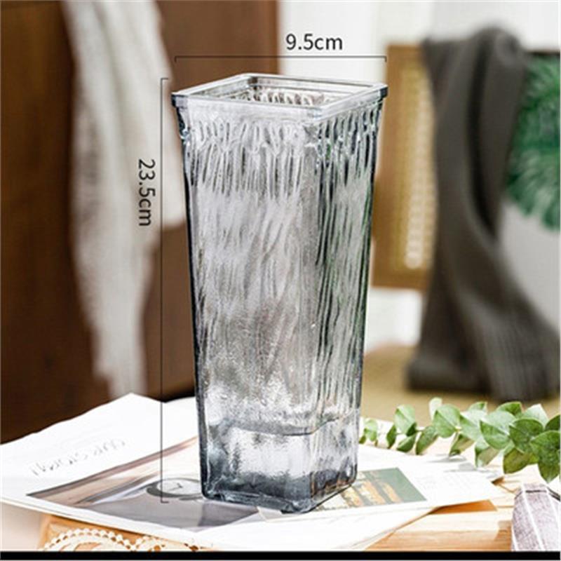 Textured Tall Glass Vase