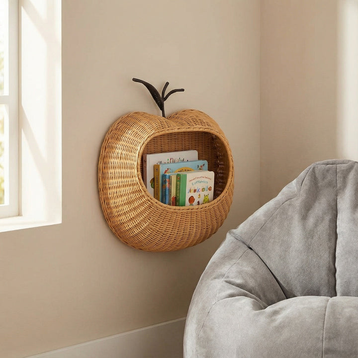 Wall basket in apple shape