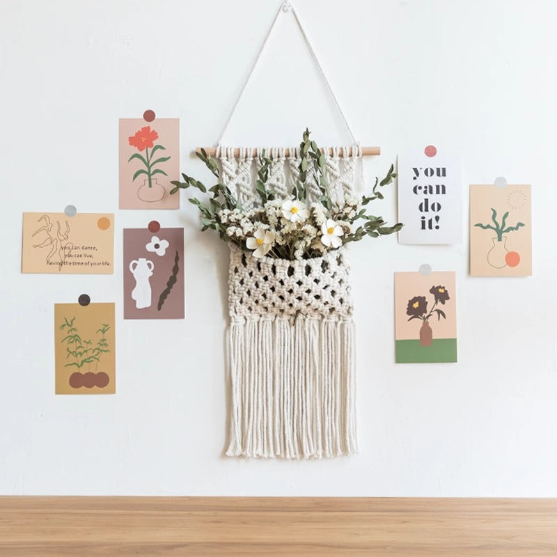Macrame Wall Hanging with Elegant Fringe Look