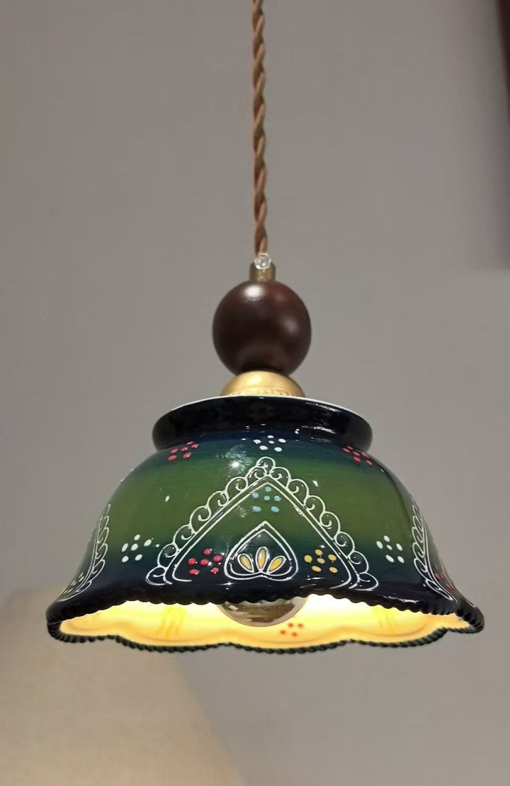 Vintage Circus-Style Pendant Lamp