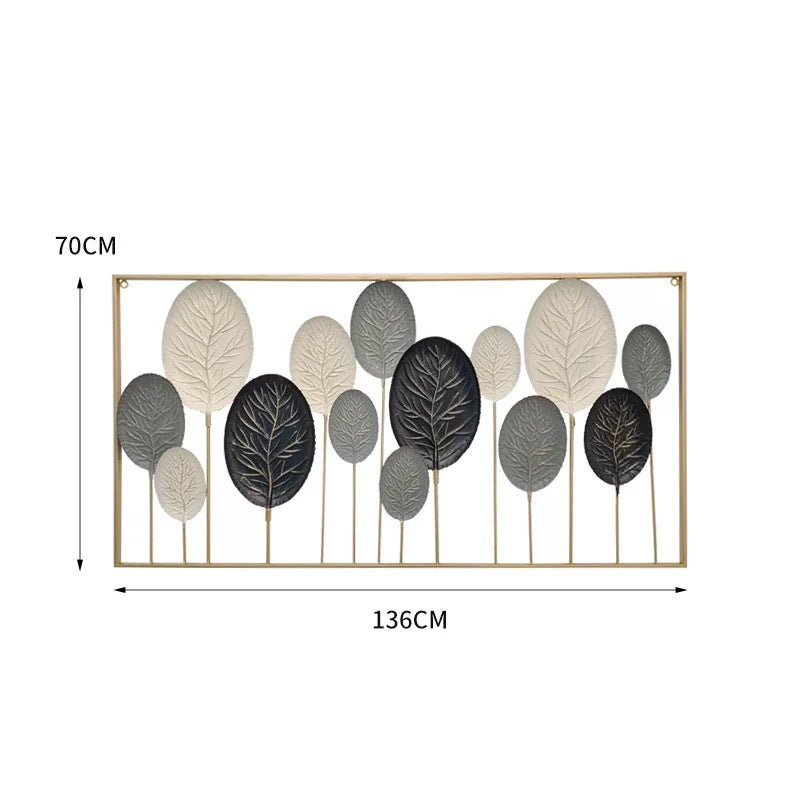 Decorative Metal Leaf Wall Art Sculpture