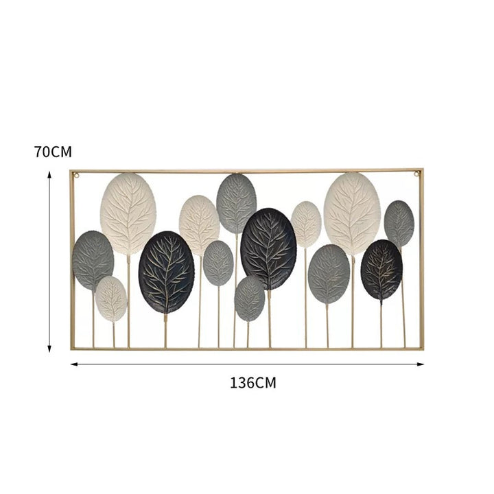 Decorative Metal Leaf Wall Art Sculpture