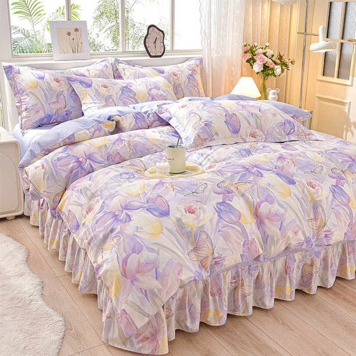 Floral Design Comforter Set