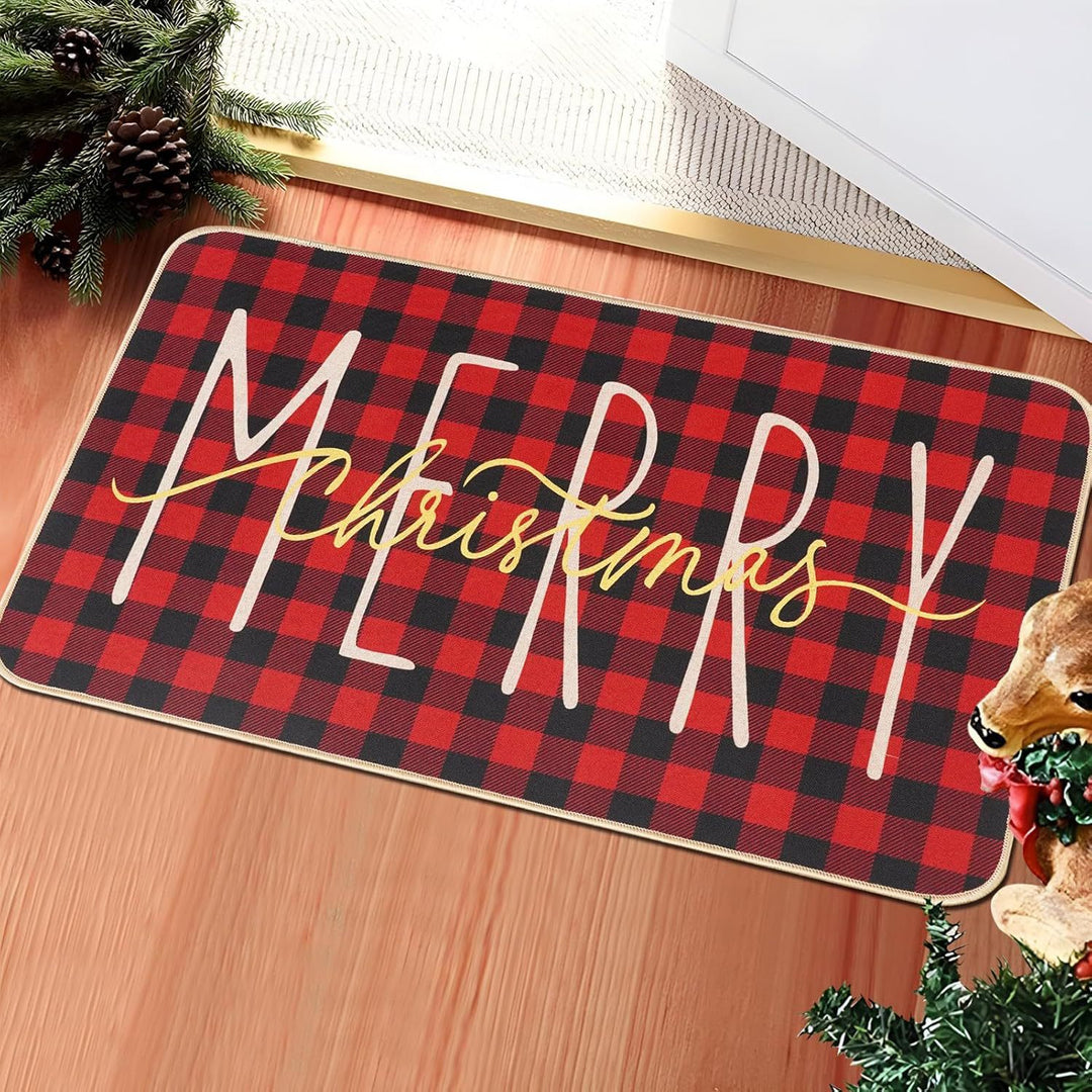 Festive Holiday Door Mat