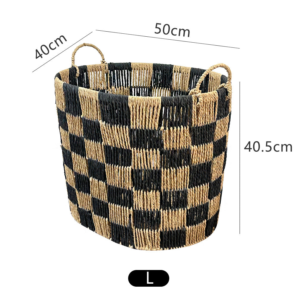 Stylish storage basket with handles