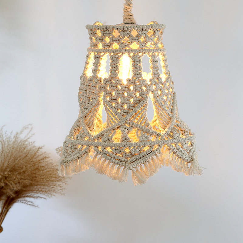 Macrame Hanging Light Fixture