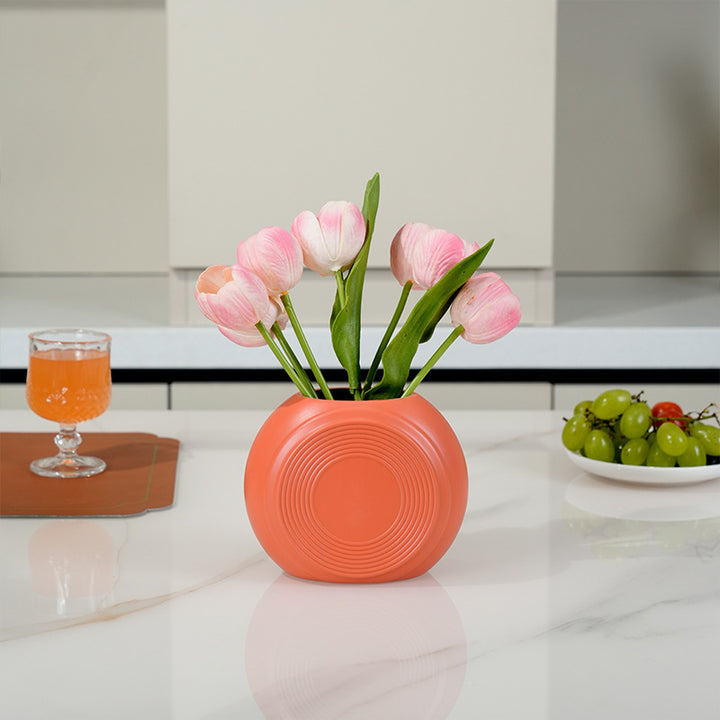 Artistic Round Decorative Planter