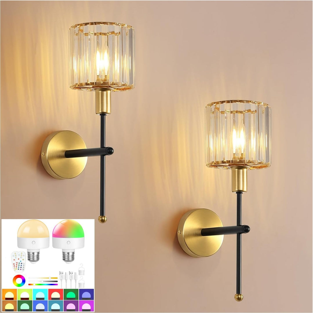 Elegant Crystal Wall Light