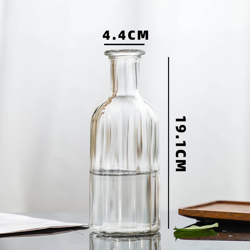 Premium Textured Glass Beverage Container