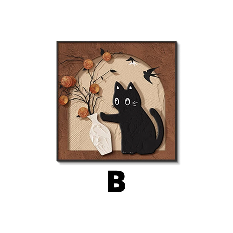 Decorative Cat-Themed Wall Art
