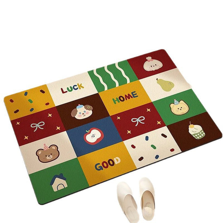 Welcome Home Cartoon Area Rug