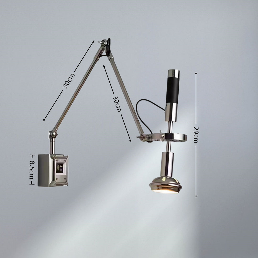 Adjustable wall spotlight