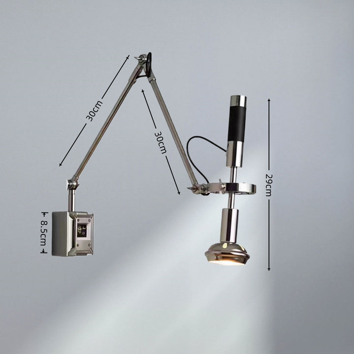Adjustable wall spotlight