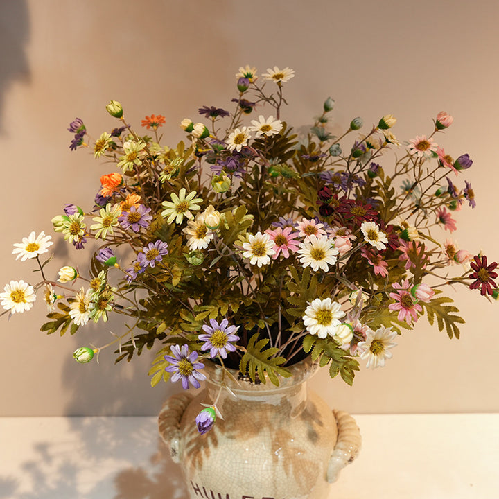 Artificial flower branch with ferns