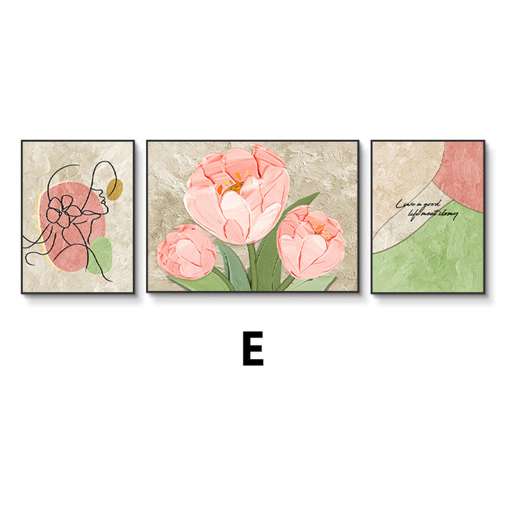 Decorative Framed Triptych Art Print