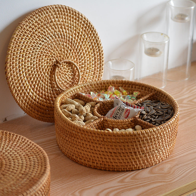 Handmade storage bowl with compartments