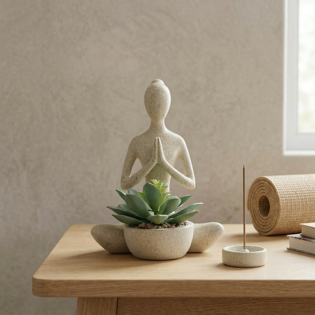 Zen-Inspired Figurine Planter