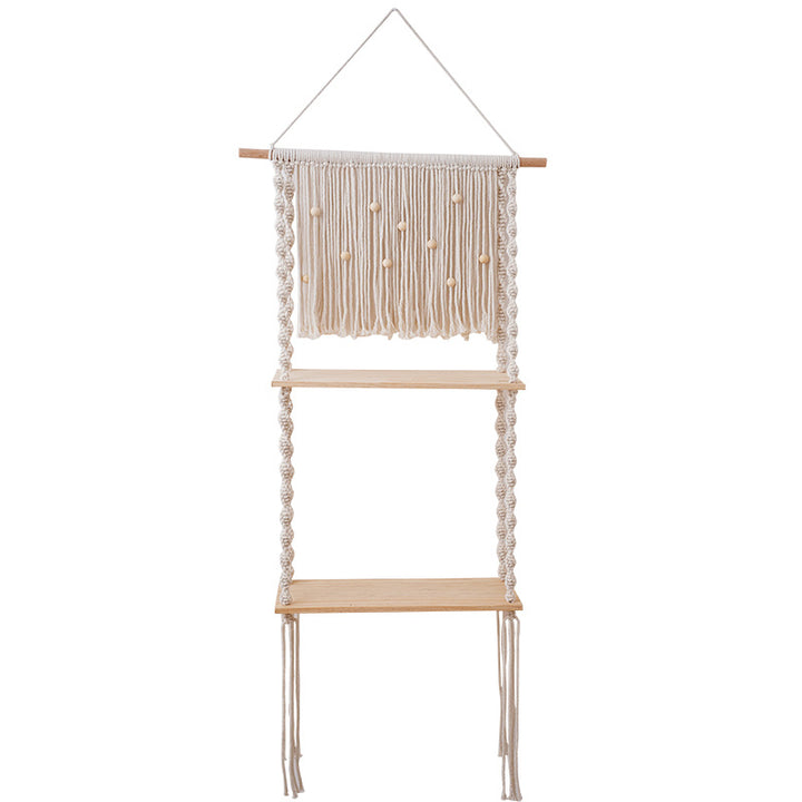 Macrame Wall Shelf Organizer