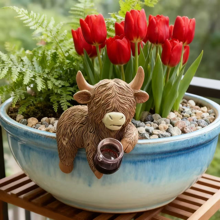 Decorative Highland Cattle Figure