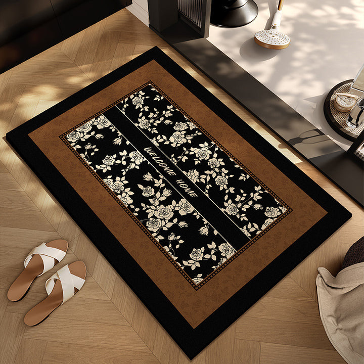 Checkerboard Patterned Entryway Mat Avarnia