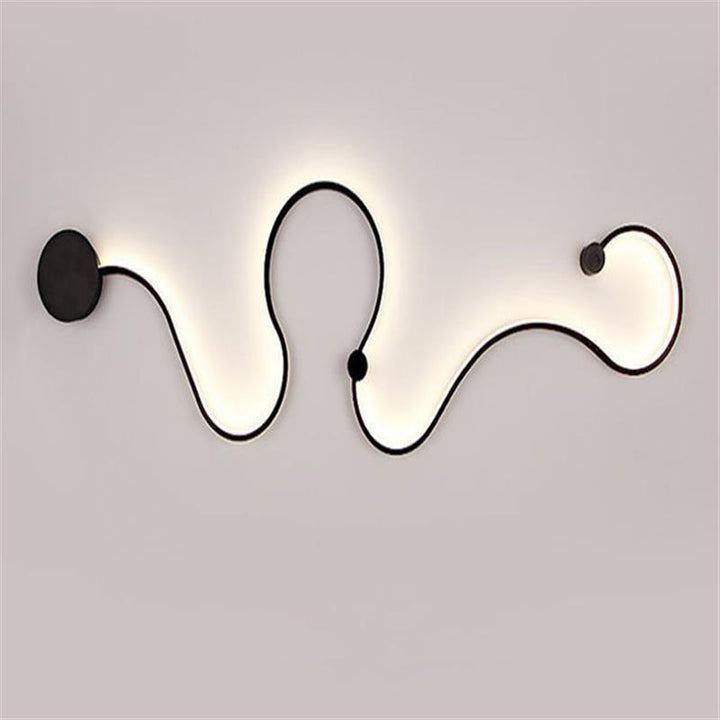 Sculptural LED Wave Wall Lamp