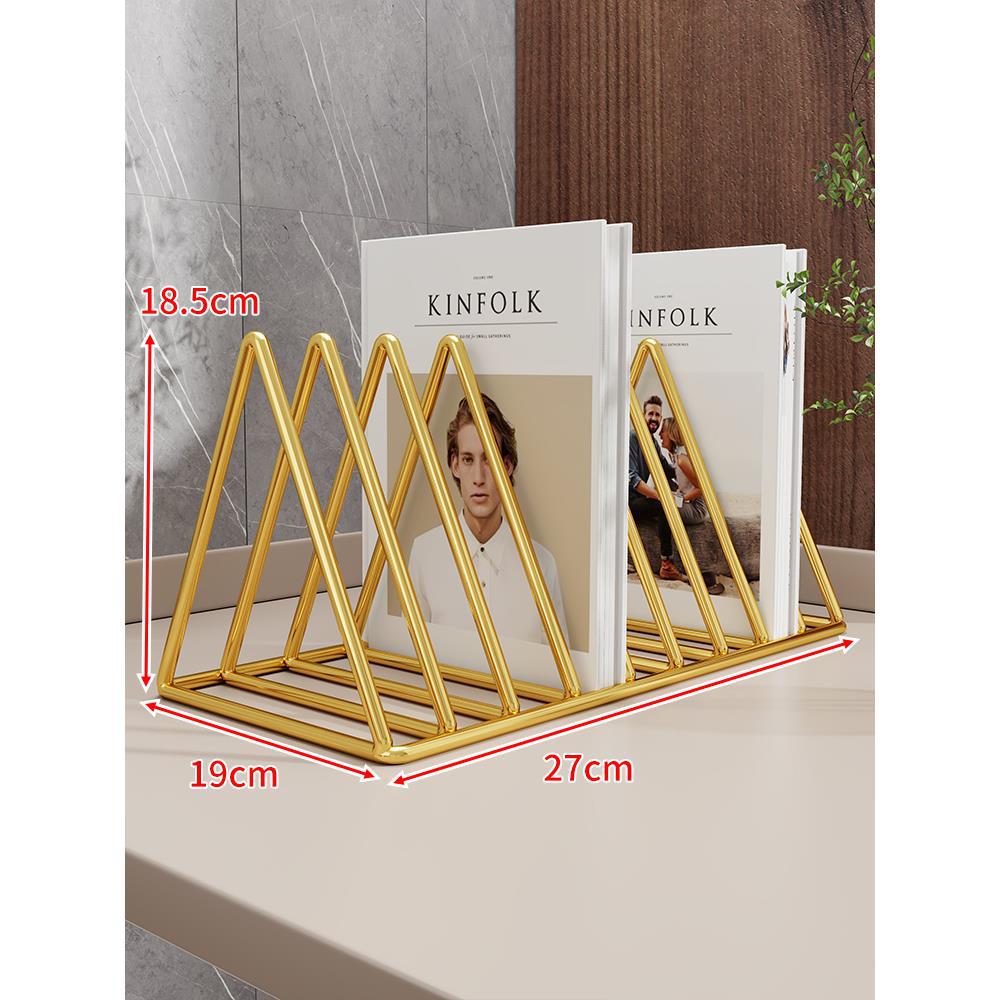 Expandable Accordion Metal Magazine and Book Organizer Rack