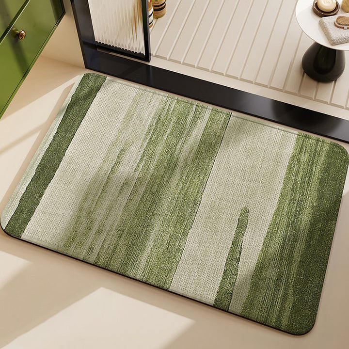 Mountain Landscape Bath Mat for Bathroom Decor