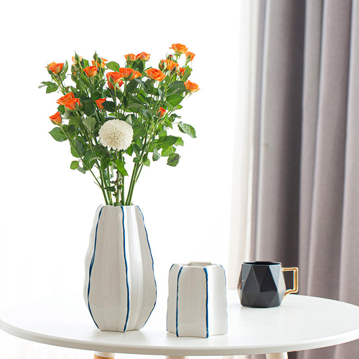 Abstract Textured Ceramic Vase