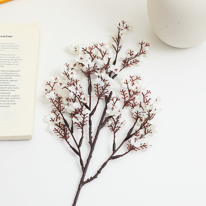 Decorative artificial flower branch