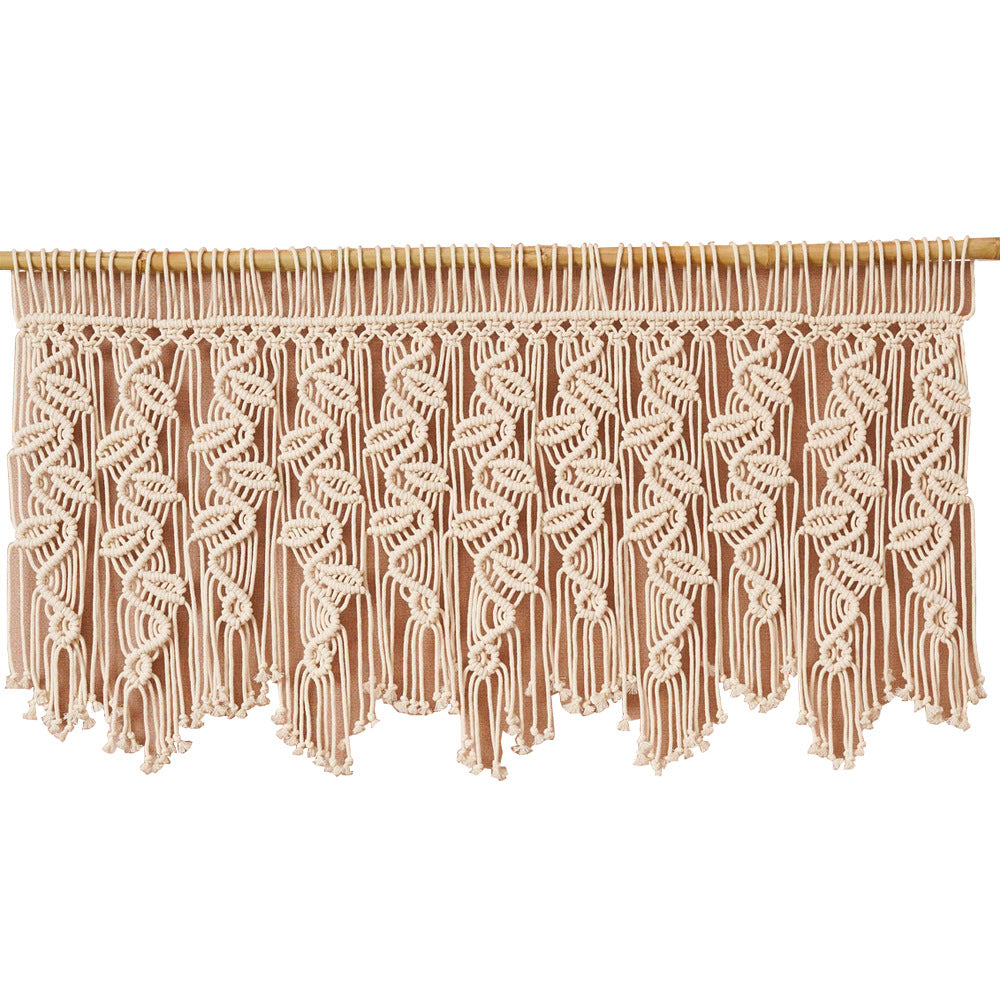 Macrame Curtain with Artistic Fringes