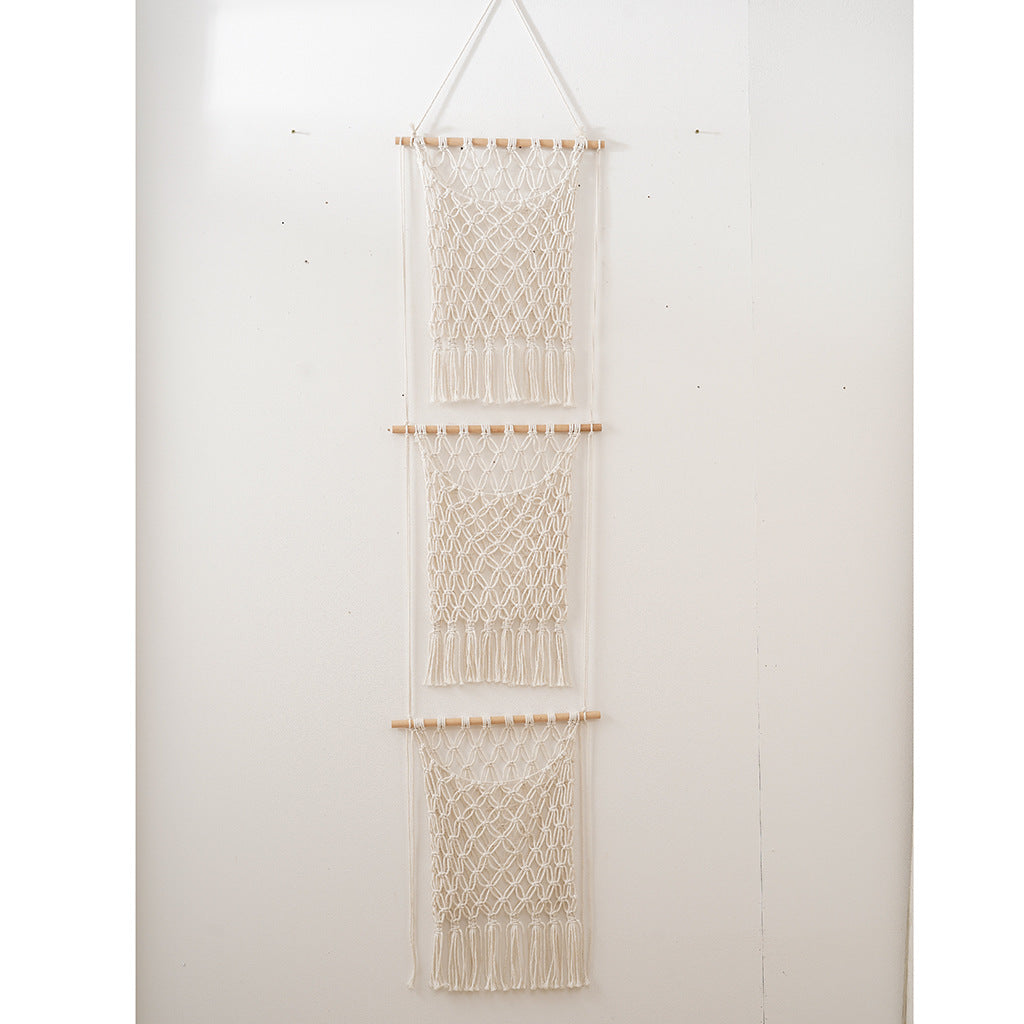 Bohemian Macrame Wall Hanging with Fringes