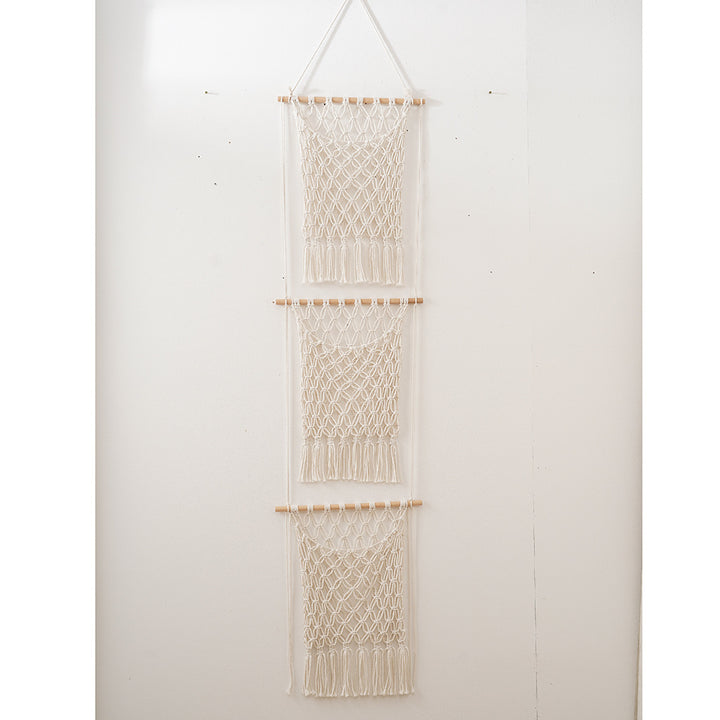 Bohemian Macrame Wall Hanging with Fringes