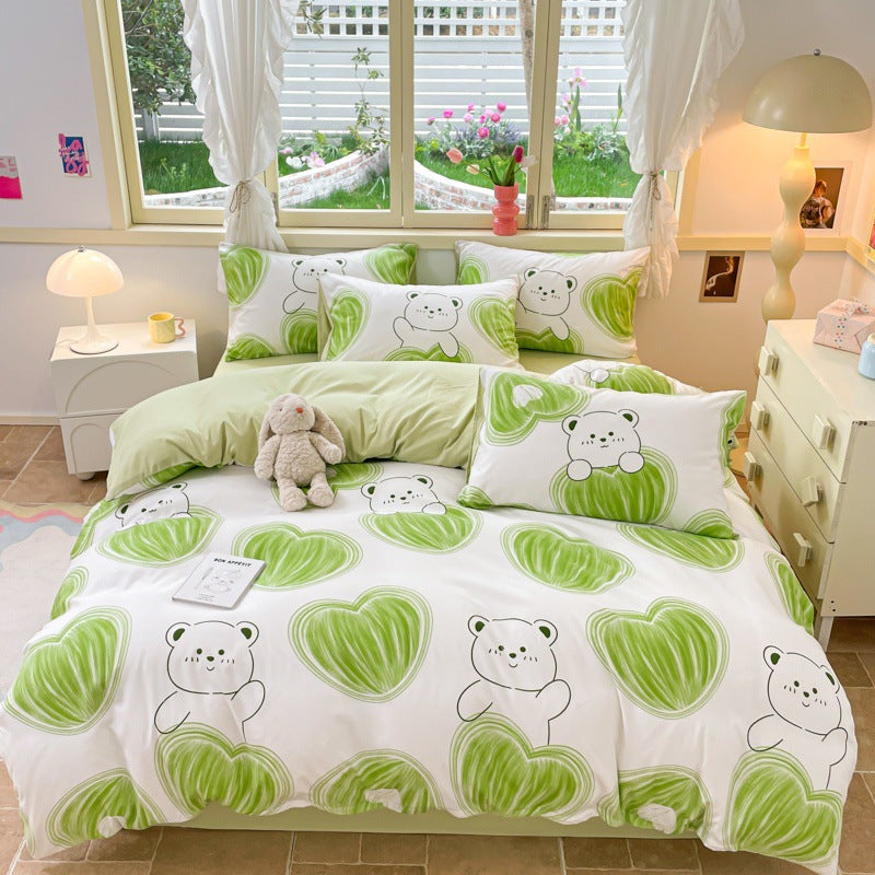 Playful Cartoon Bear Bedding Set