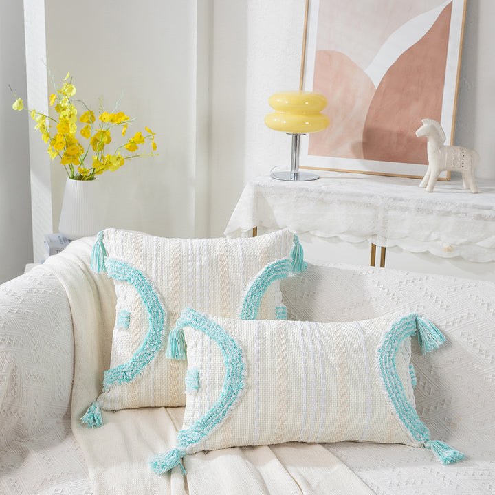 Textured Handmade Decorative Throw Pillow