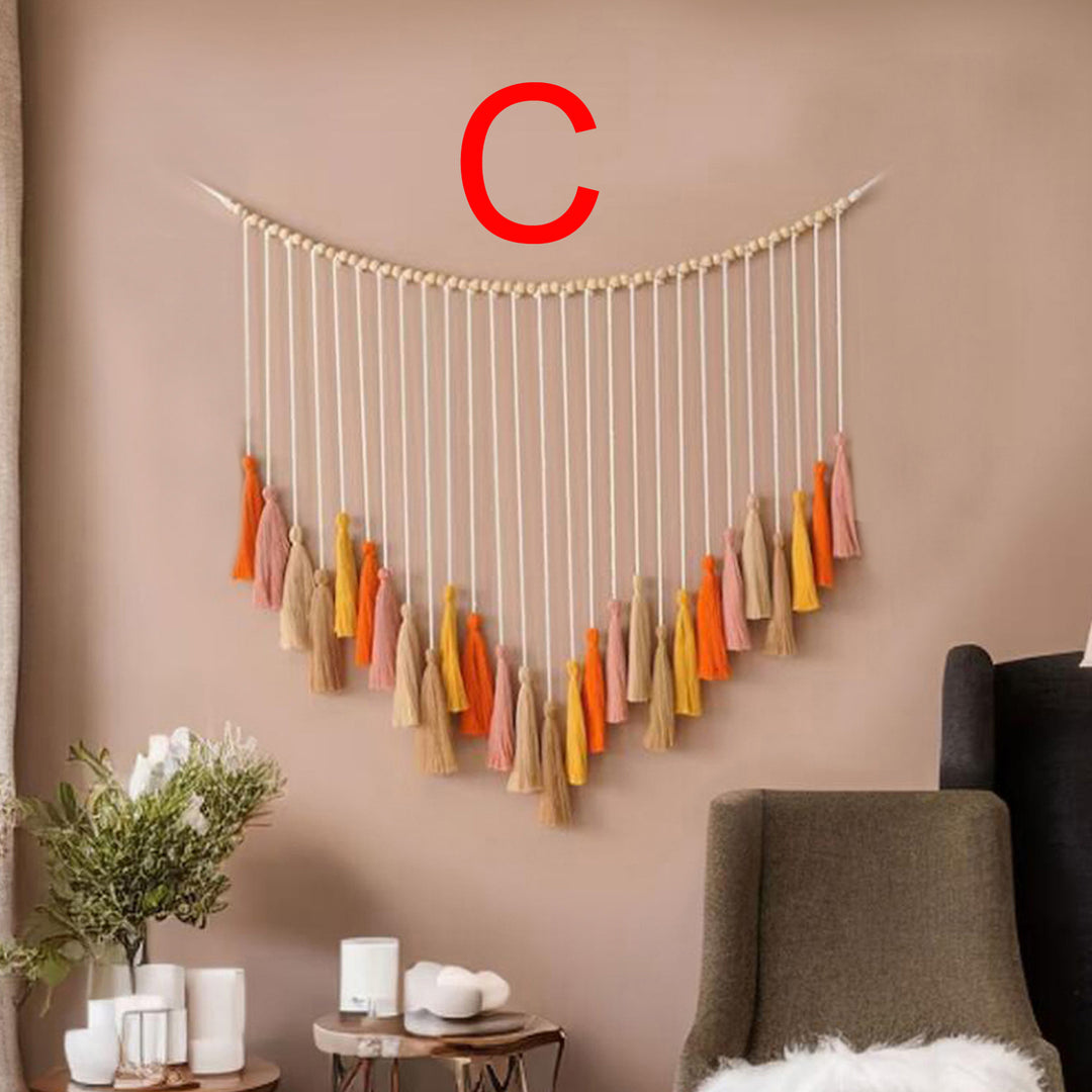 Decorative Macrame Wall Hanging with Tassels
