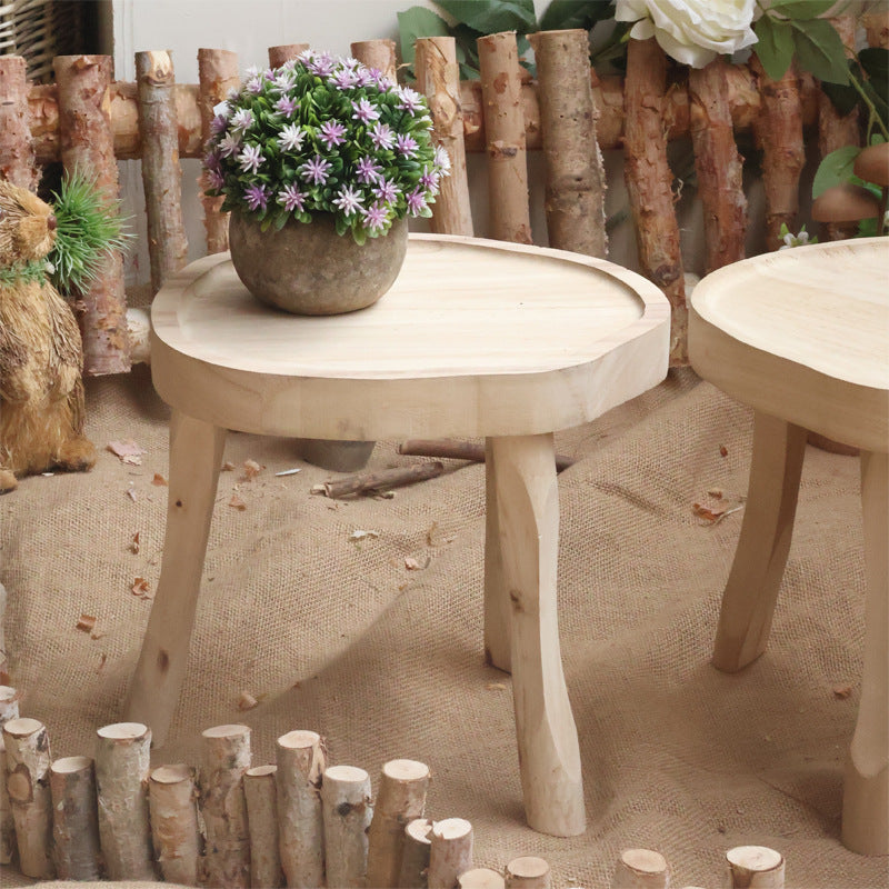 Modern wooden footstool