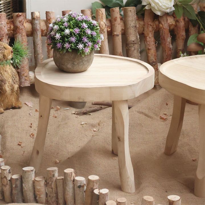 Modern wooden footstool