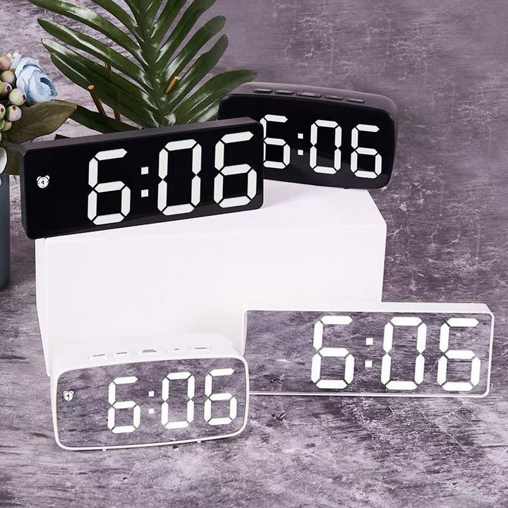 Digital alarm clock with large LED display