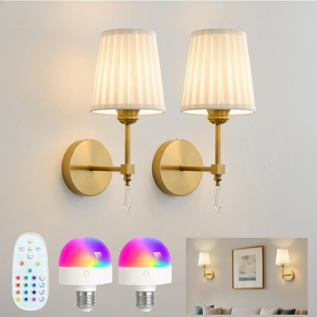 Stylish double swing wall lamp