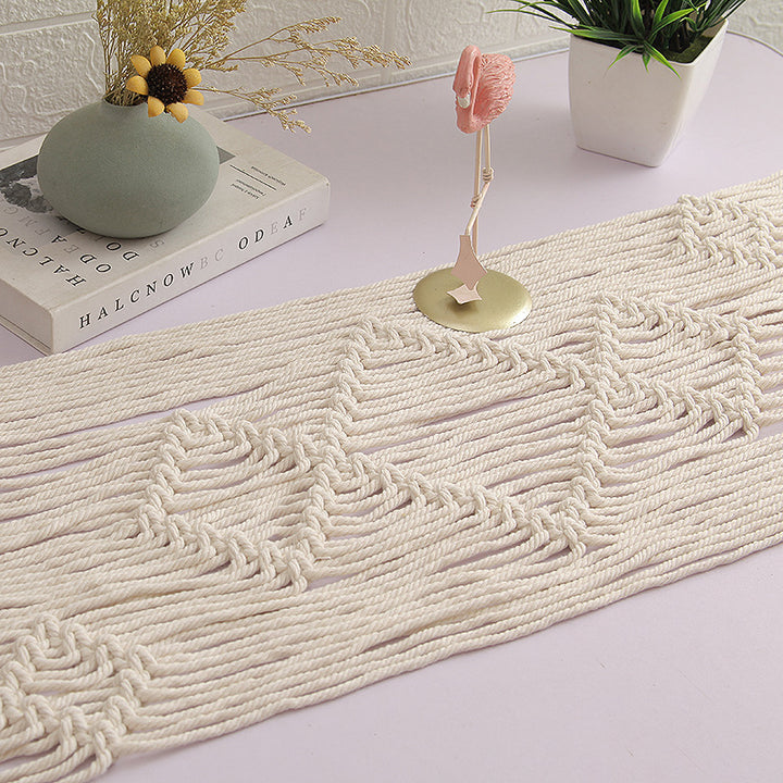 Bohemian Woven Macrame Table Runner