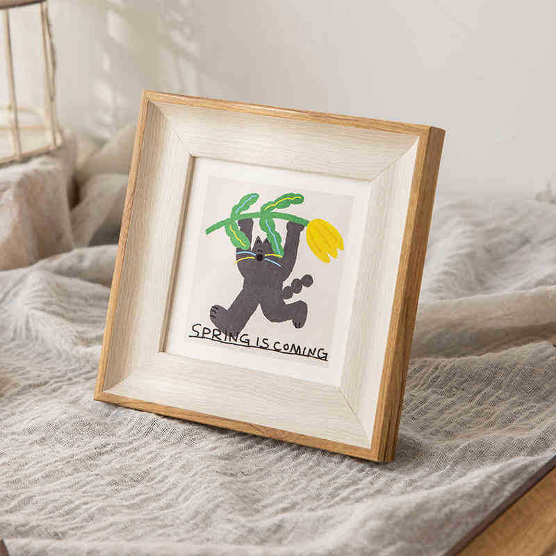 Artistic Framed Yoga Illustration