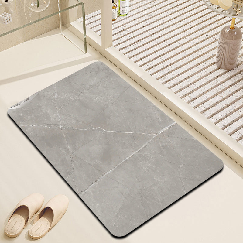 Marble Effect Bathroom Mat
