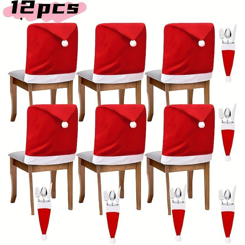 Festive chair cover with Christmas motif