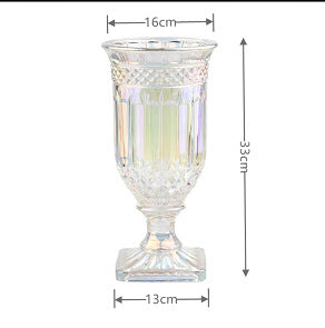 Elegant Textured Glass Goblet