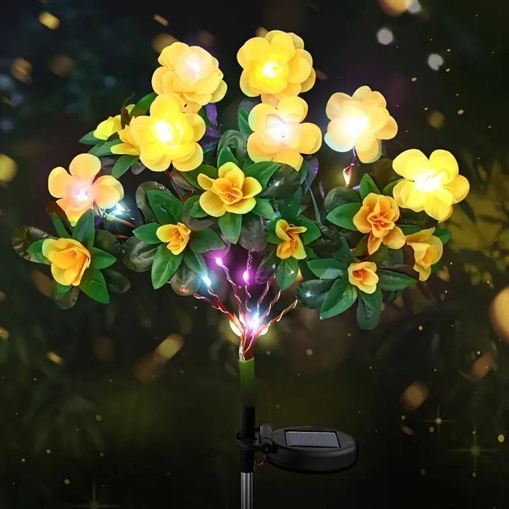 Realistic silk camellia bouquet with lifelike leaves and flexible stem
