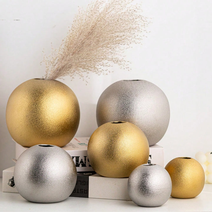 Decorative Gold Sphere Vase