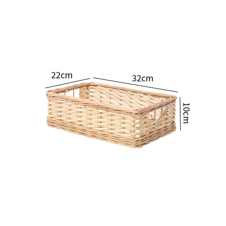Handcrafted Natural Woven Storage Tray