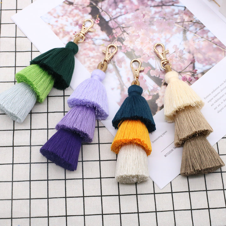 Decorative Macrame Keychain