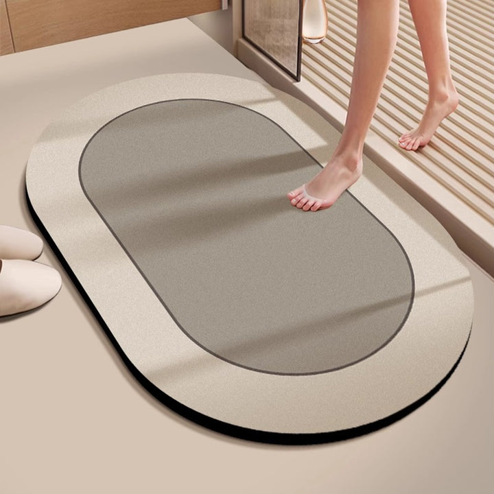 Decorative Floral Embossed Bath Mat