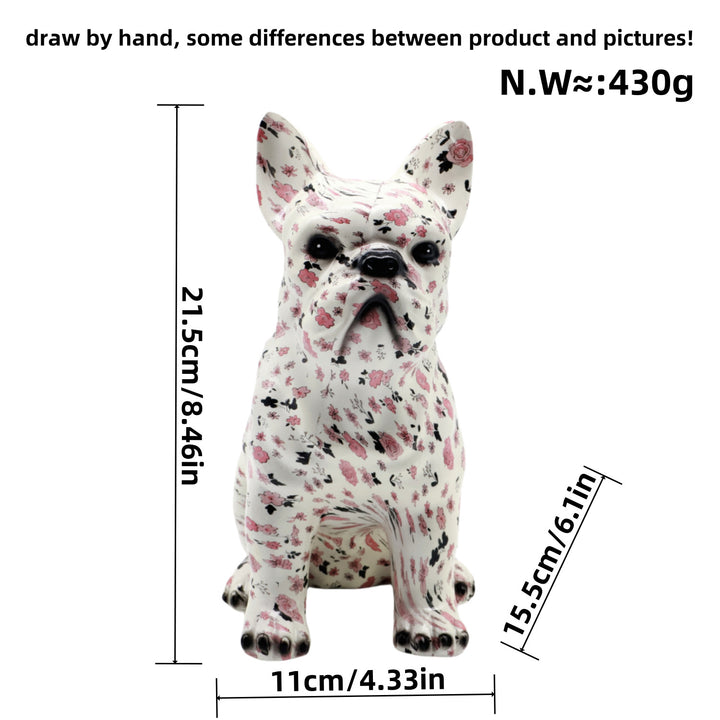 Artistically designed bulldog figure